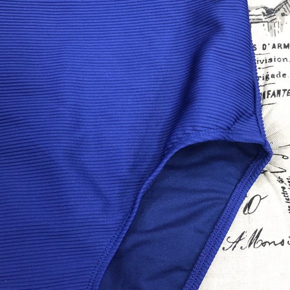 💥Rachel Rachel Roy Ribbed One-Shoulder Swimsuit - Picture 4 of 7